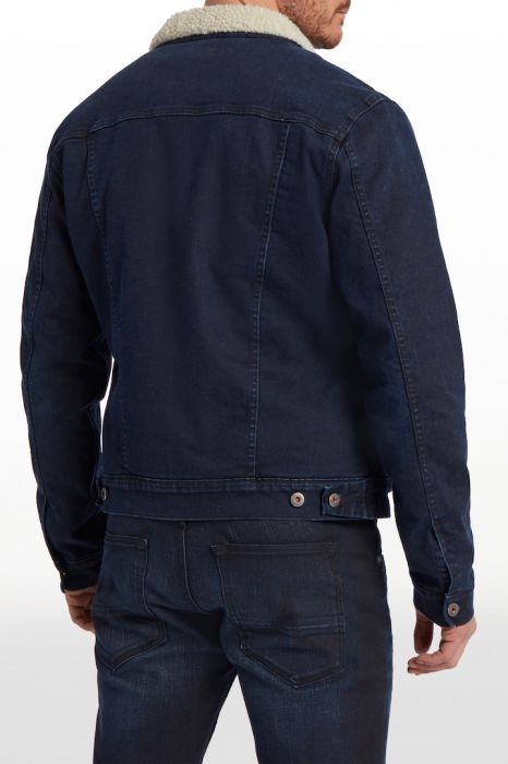 Kuyichi Bourne Sherpa Jacket dark indigo