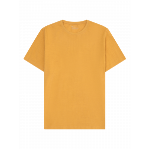 KnowledgeCotton Basic t-shirt Amber Gold