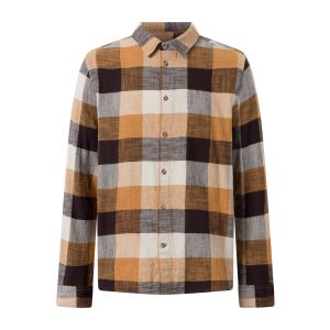 Knowledge Cotton Apparel Checkered shirt brown check