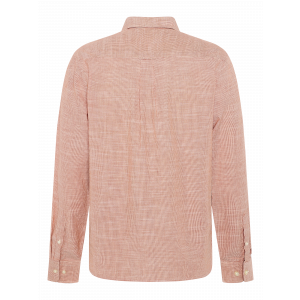 KnowledgeCotton Apparel Dune red stripe shirt