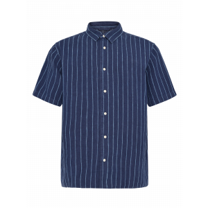 KnowledgeCotton Apparel short sleeve shirt linen stripe