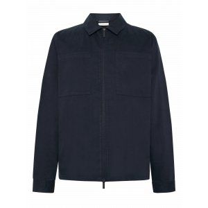 Knowledge Cotton Apparel  Organic Cotton Twill Overshirt totale eclipse