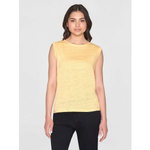 Knowledge Cotton Apparel Damen Linen T-Shirt Impala