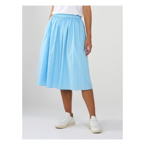 2040001-Poplin-elastic-waist-skirt-GOTS-Vegan-1377-Airy-Blue