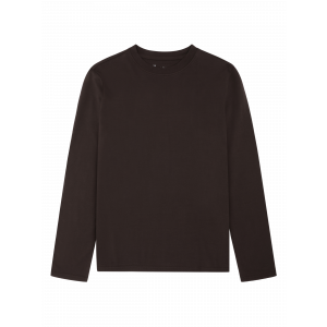 Knowledge Cotton Apparel Basic long sleeve t-shirt chocolate Torte