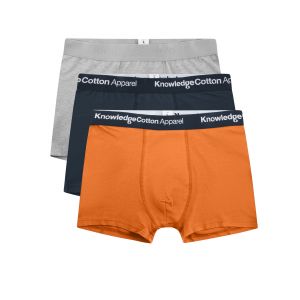 Knowledge Cotton Apparel 3-pack underwear russet