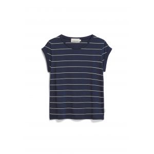 ARMEDANGELS JILAANA Fine Stripes night sky-oatmilk