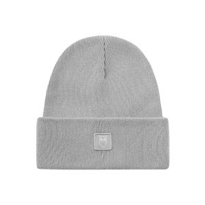 Knowledge Cotton Apparel wool beanie grey melange