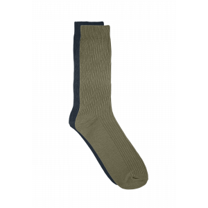 Knowledge Cotton Apparel 2-pack classic sock burned olive