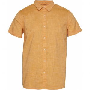 Knowledge Cotton Apparel Larch  linen shirt yellow