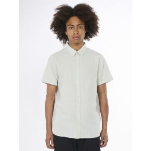 Custom-fit-linen-short-sleeve-shirt-GOTS-Vegan-Swamp-Extra-0