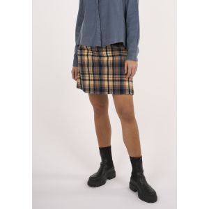 Flannel-check-skirt-GOTS-Vegan-Brown-Sugar-Main