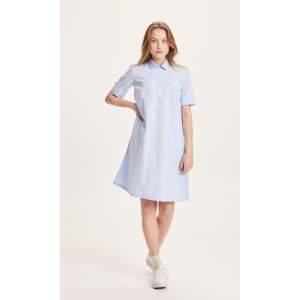 Knowledge-Cotton-Apparel-AZALEA-shirt-dress-chambray-blue-1