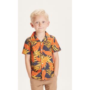 Knowledge-Cotton-Apparel-Hebe-loose-fit-HAWAII-printed-shirt