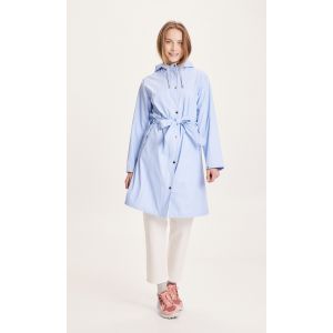 Knowledge-Cotton-Apparel-JAMINE-long-rain-jacket-chambray-bl