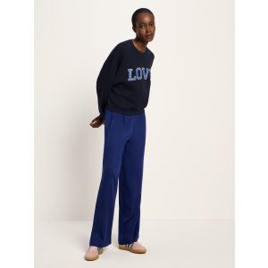 LANIUS Hose mit weitem Bein purple blue
