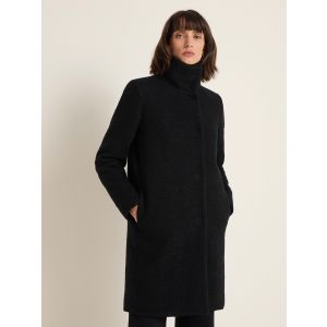 Lanius Damen Walkmantel GOTS black