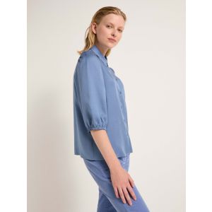 LANIUS Damen Bluse aus Lyocellcloudy