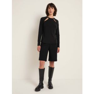 LANIUS Raglanshirt mit Cut-Out black