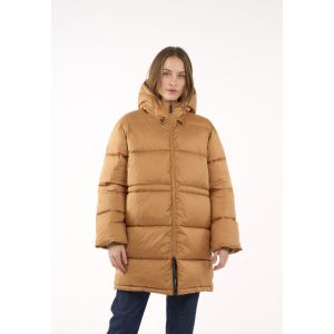 Knowledge Cotton Apparel REPREVE™Puffer Jacket THERMO ACTIVE™ Brown Sugar