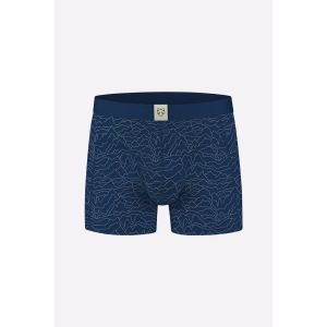 A-dam Boxer Brief Navy Mountains AOP Blue