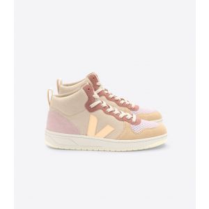 Veja v-15-suede-multico-peach