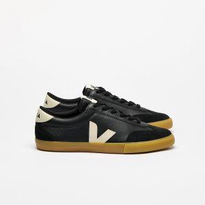 Veja Volley-Leather-Black-Pierre